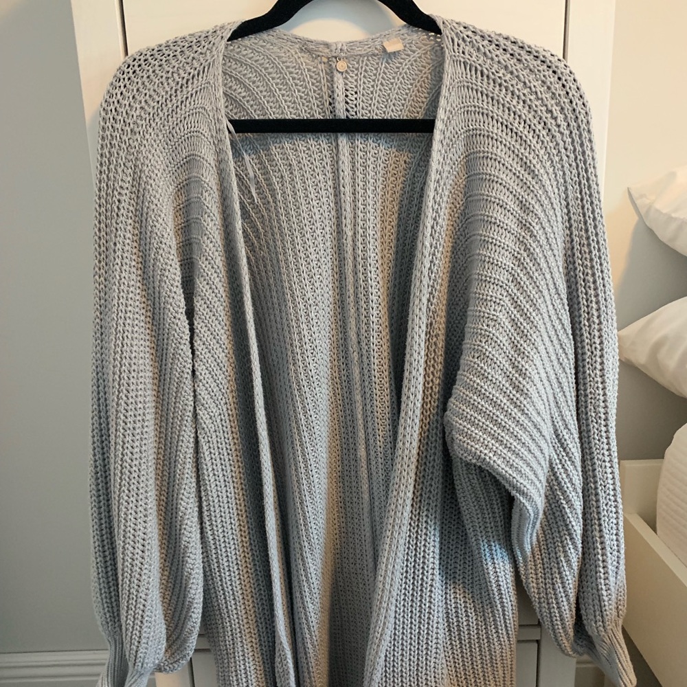 Anthropologie bubble sleeve cardigan